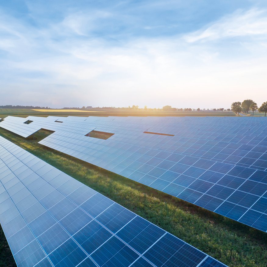 Solar Panels von oben